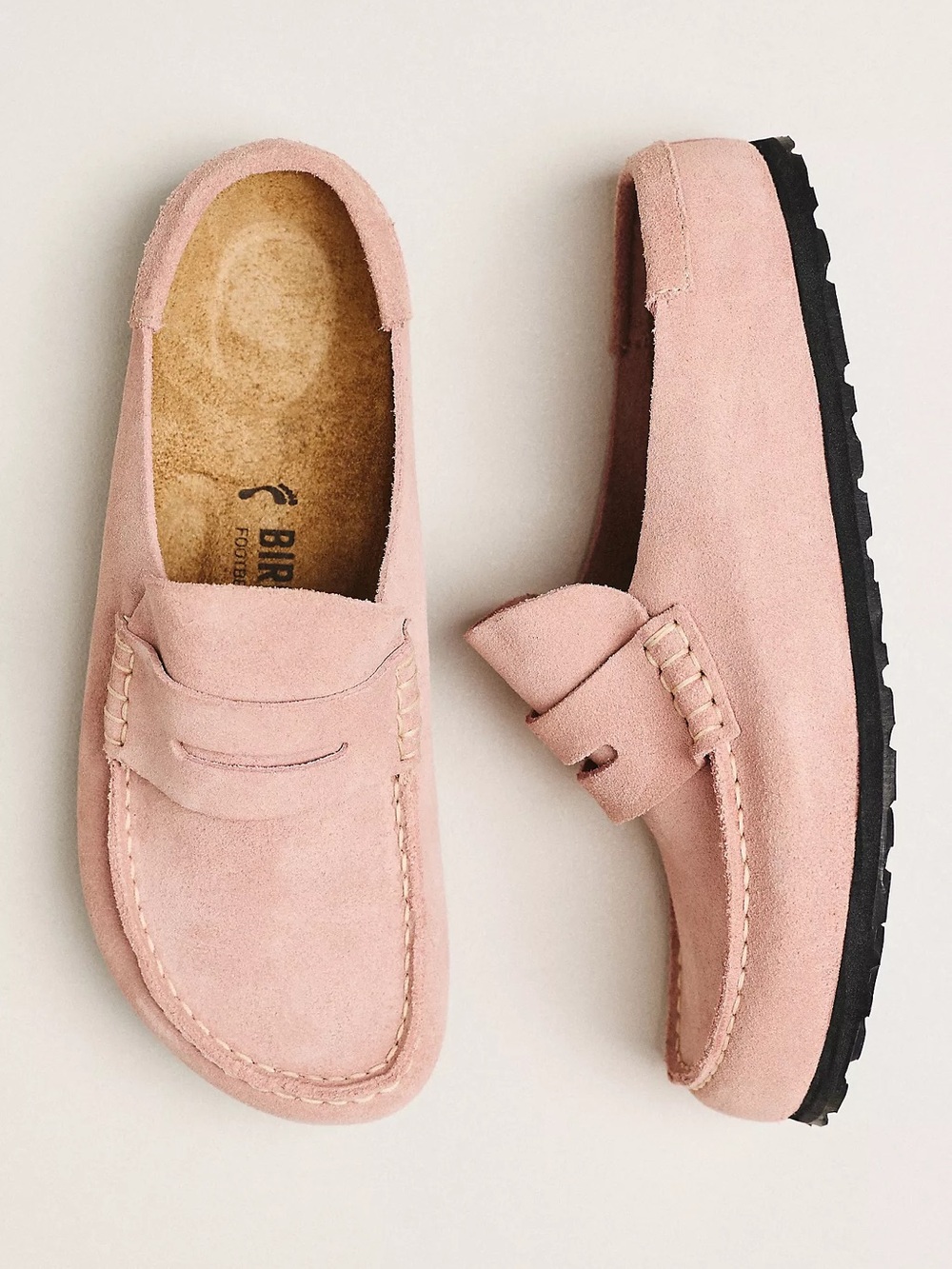 Birkenstock Naples Suede Clogs honey/miel
